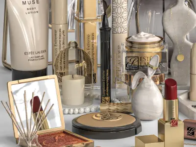 makeup set 01 3D model