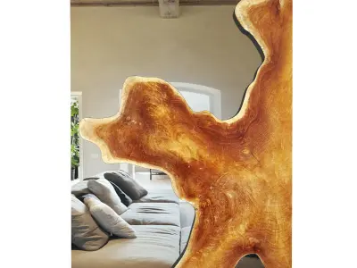 Teak Root Mirror 3D model