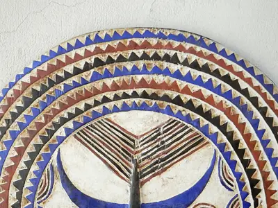 Baule Tribe LG Moon Mask Cote D Ivoire 3D model