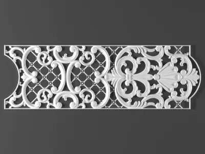 9 ornamental classic decoration 3d model kitbash vol 28 3D model
