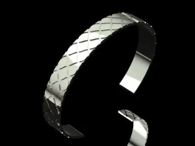 Luxury Golden Men Bracelet  3D print model