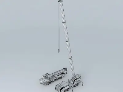 Crane Truck Free 3D model