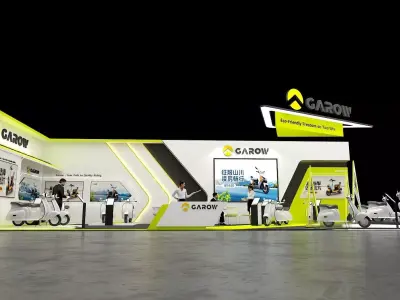 Two wheel car show 3D model