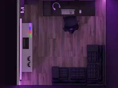 Gaming Room 3D print model