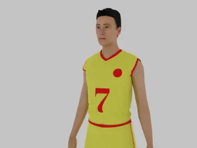 Basketball Player Low-poly 3D model order