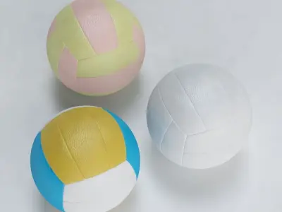 Volley Ball Low-poly 3D model