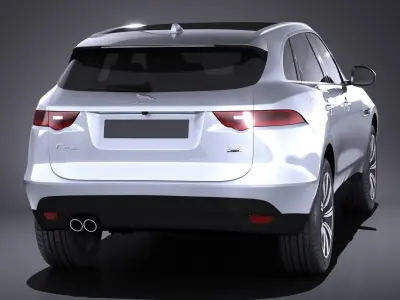 Jaguar F-pace 2017 VRAY 3D model