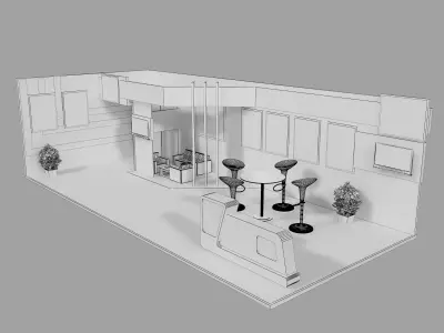 Booth Exhibition Stand a26 3D model