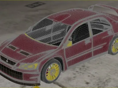 Mitsubishi Lancer WRC05 3D model