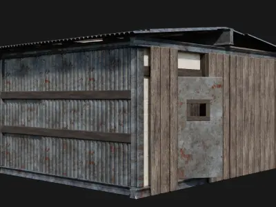 Medieval Houses 59- 4K Textures Game Ready Low-poly 3D model