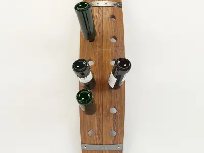 Wine barrel 3D model