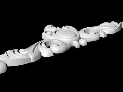 Central decor ornament for furniture 3D model 754
