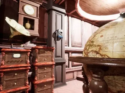 Wood Manor Kit  Low-poly 3D model