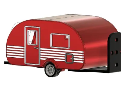 Caravan BirdHouse 2 3D print model