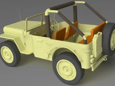 Wilis Jeep 3D model