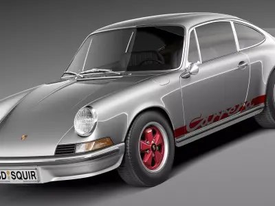Porsche 911 Carrera RS 1973 3D model