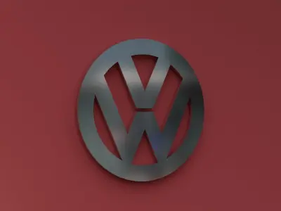 3D volkswagen logo 3D model