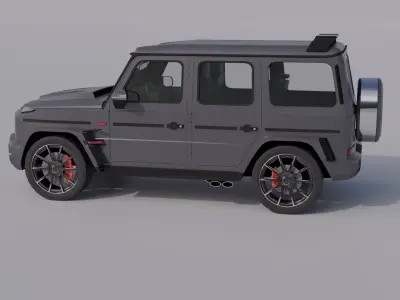 Mercedes-Benz Brabus G800 Low-poly 3D model