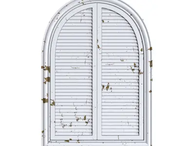 ZH - Mirror in a wooden frame 3D model