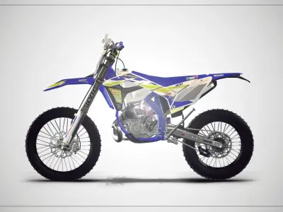 Sherco motocross Low-poly 3D model