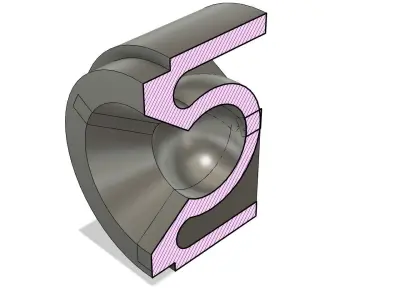 Volvo S40 engine cover rubber parts 1059366 3D print model