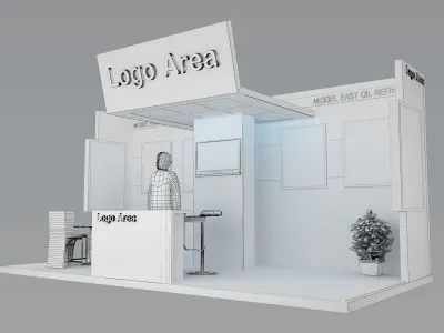 Booth Exhibition Stand a379a 3D model