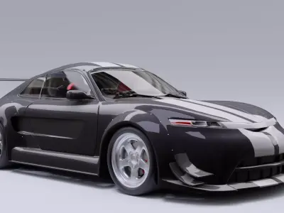 Generic car 06 model in Blender 3D 3D model