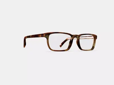 Donovan Eyeglasses in Root Beer 3D model