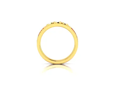 Solitaire Ring 3DM STL OBJ FBX Render Details 3D print model get