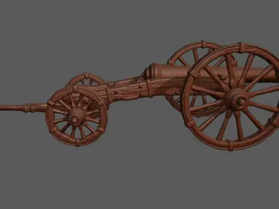 Historical Cannon 3D Print 3D print model