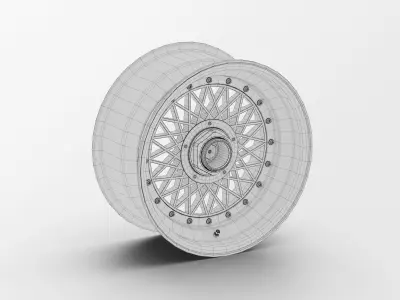 BBS E57 Turbofan 16in Rim Porsche 935 3D Model 3D model