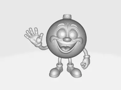 Smiling Christmas Ornament Character Holiday Decor 3D print model