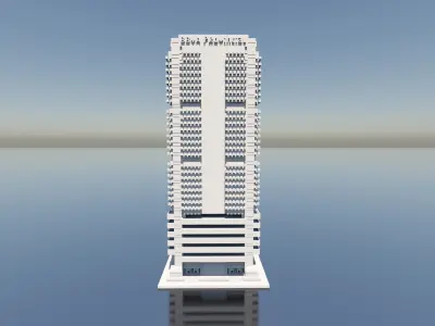 BBVA Building Caracas 3D model