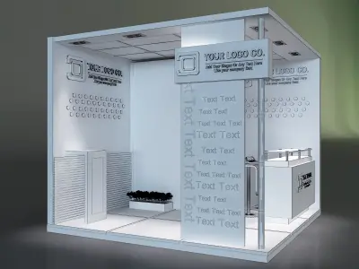 Booth Exhibition Stand a648c  3D model