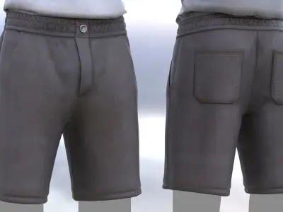 Shorts 15 - All MH Bodies - UE5 Skeletons - Rigged Low-poly 3D model