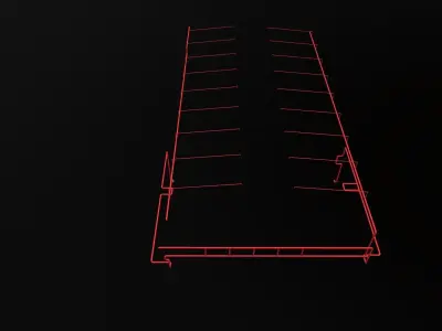 Fire Pipe Low-poly 3D model