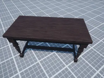 Decorative Table Low-poly 3D model purchase