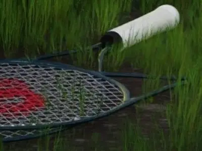 Tennis Racket Low-poly 3D model