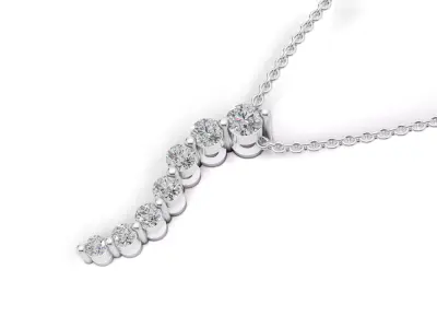 AV 734 Diamond Womens Journey of Life Pendant 3D print model