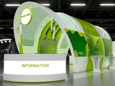 3d model exhibition  booth 3D model