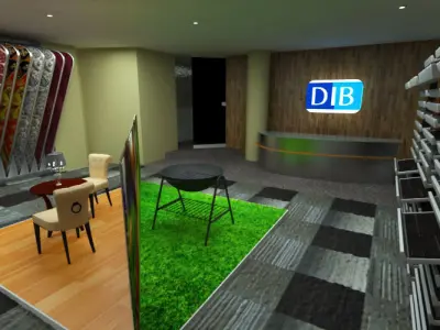 Large Carpet Store 3D model