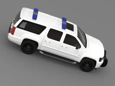 Chevrolet Suburban Z71 Police 2012 3D model