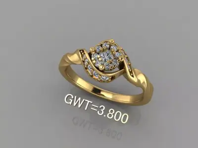 FASION RING 3D model buy