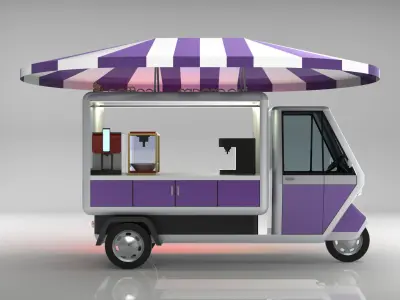 Mobile Sales Cart 3D model