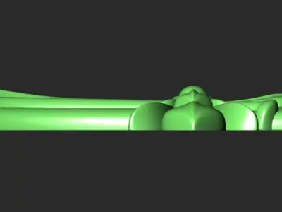 MEN S BRUTAL CROSS and BEAD INSERT WITH A DIAMETER OF 5mm 3D print model