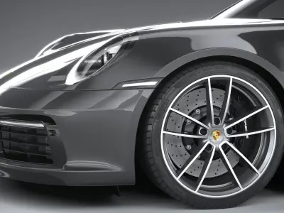 Porsche 911 Targa 4S 2021 3D model