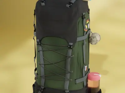 Travel Backpack 3D model