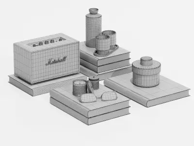 Decorative set 10 3D model