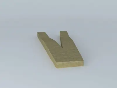 Runway wooden plank Free 3D model