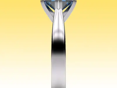 Ring Princess Solitaire  3D print model